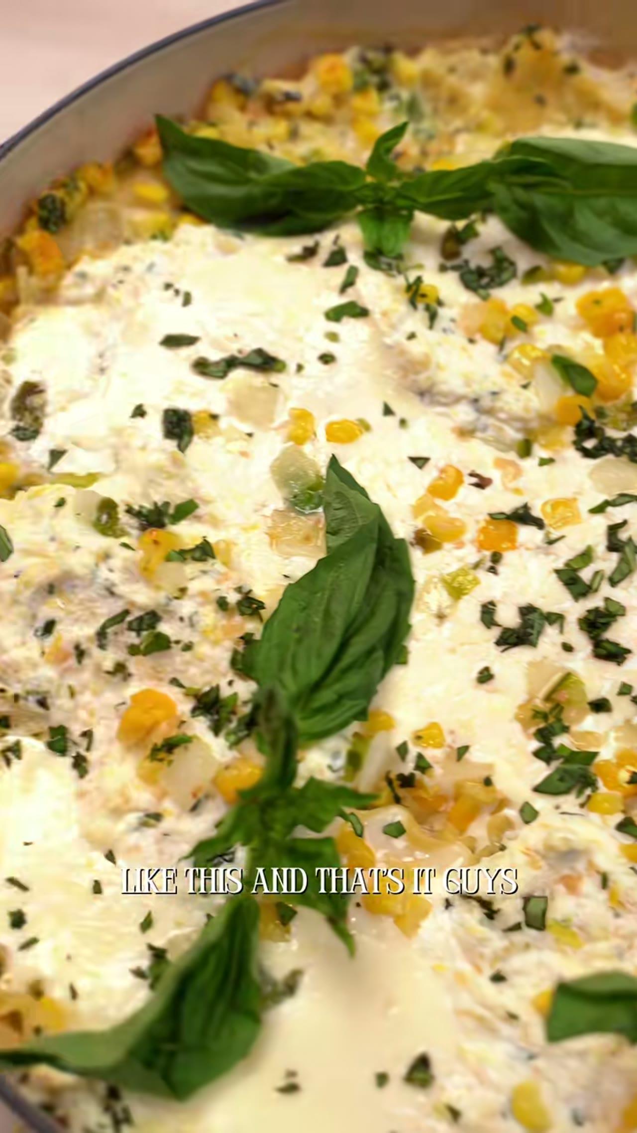 Creamy Corn Skillet Lasagna