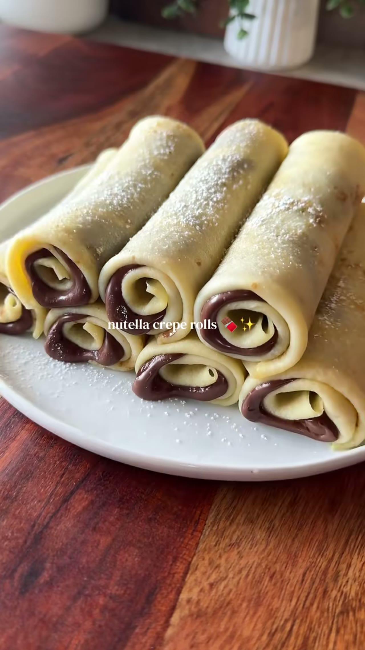Nutella Crepe Rolls