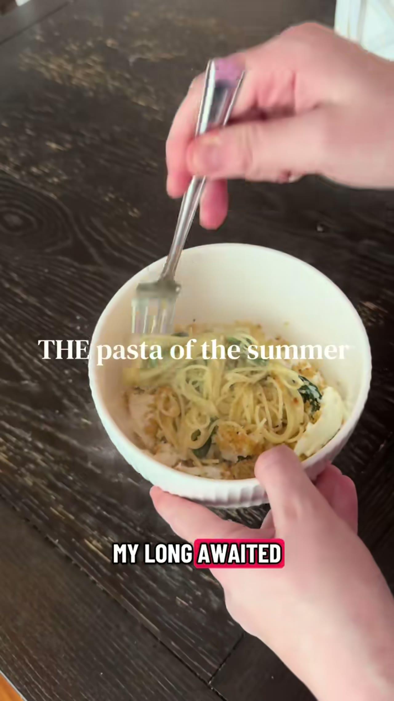 Lemony Burrata Pasta with Crispy Breadcrumbs