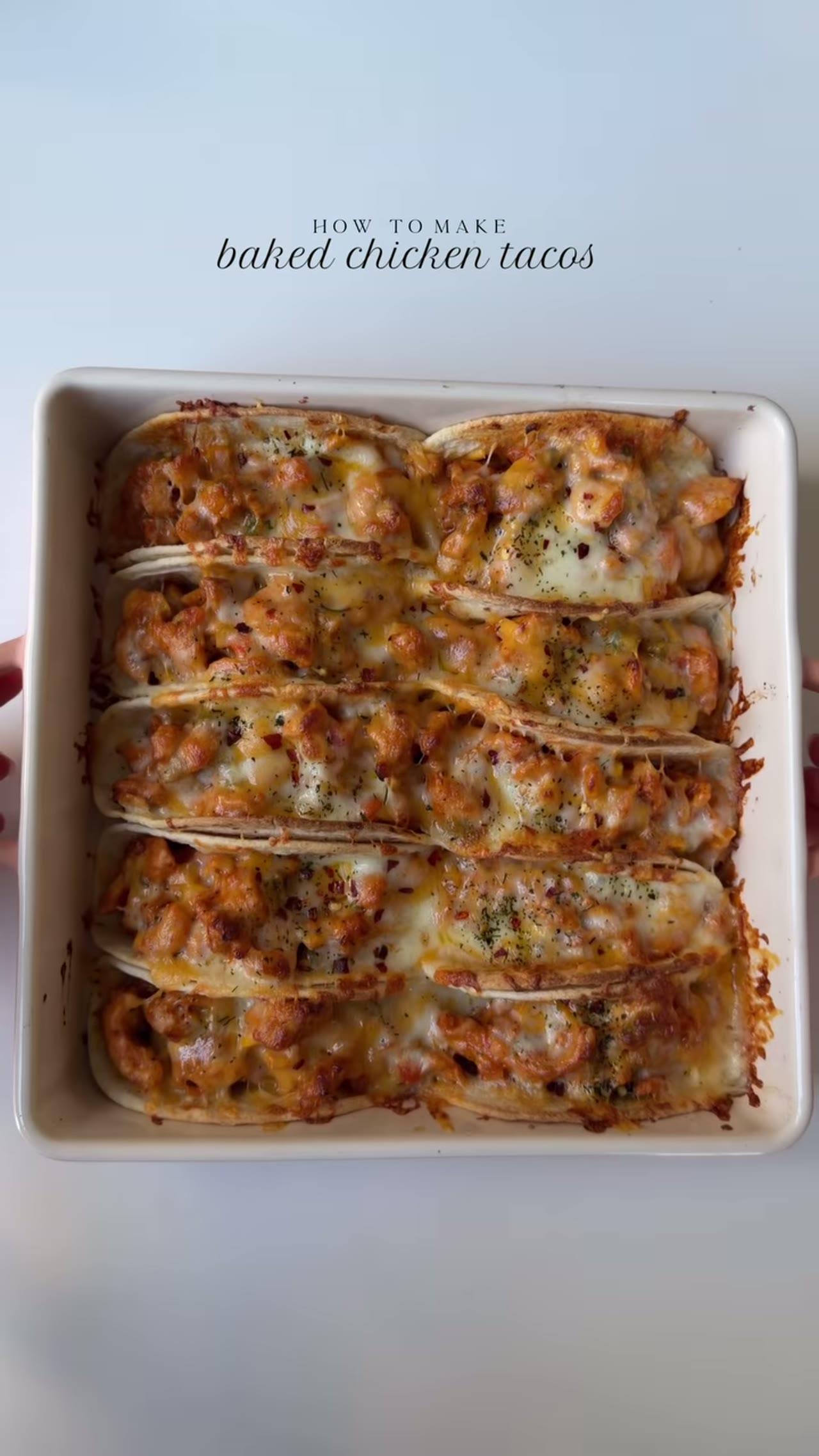 Baked Chicken Tacos