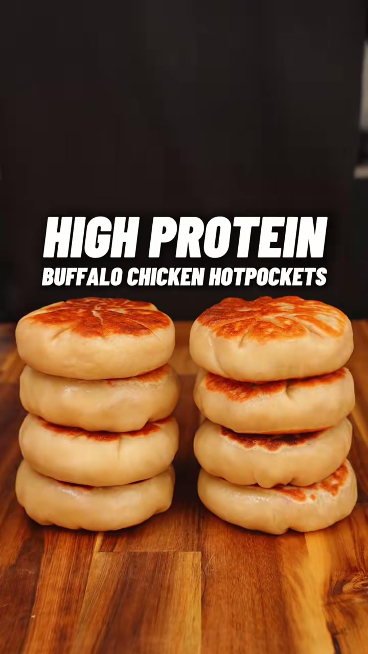High Protein Buffalo Chicken Hotpockets
