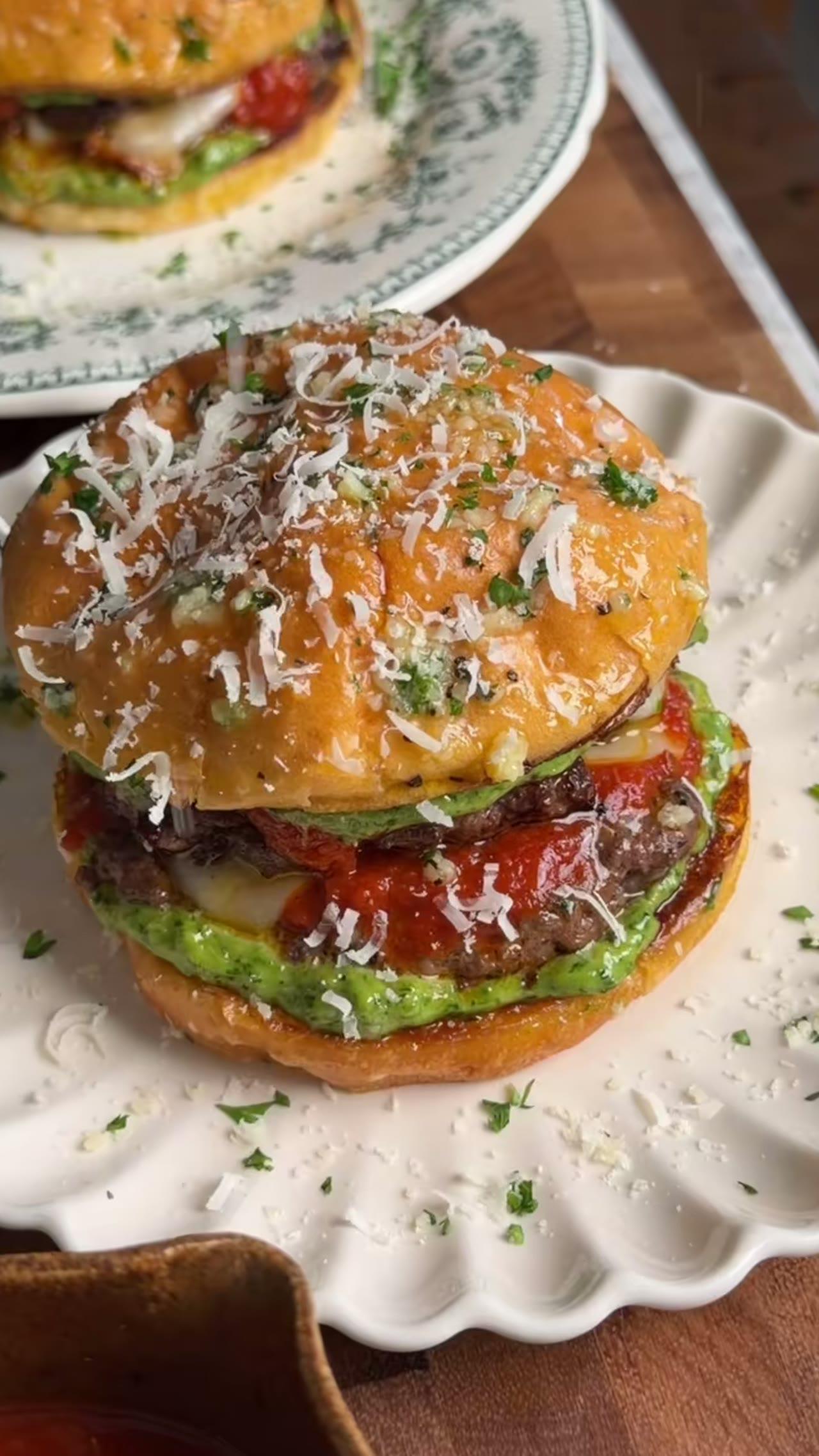 Meatball Parmesan Smash Burger