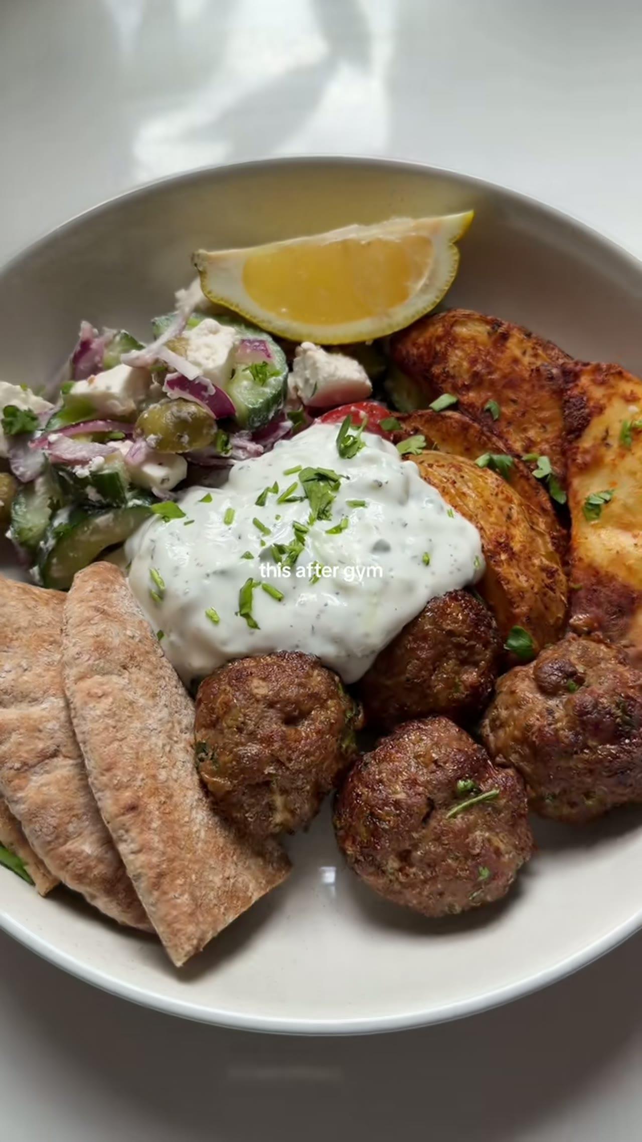 Greek Style Lamb Kofta Bowl