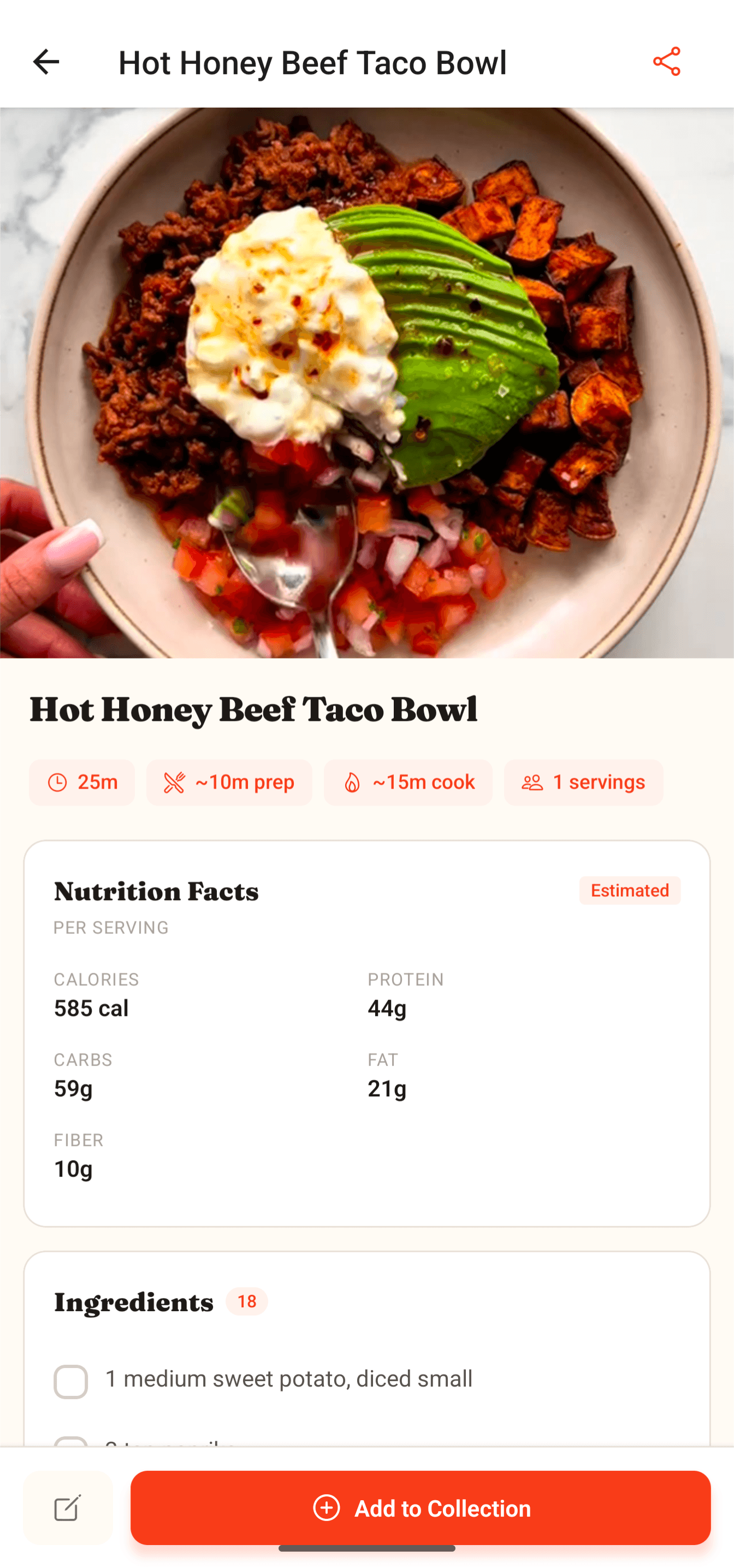 Zest app — paste a video URL and save the recipe